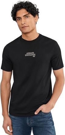 A|X Armani Exchange Cotton Jersey Logo T-Shirts Mens T Shirt Black : 2XL