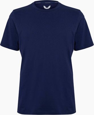 Castore Mens Ss Leisure T - Navy - Size: 40