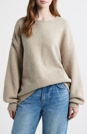 Princess Polly Ryanna Crewneck Sweater in Beige at Nordstrom, Size 10