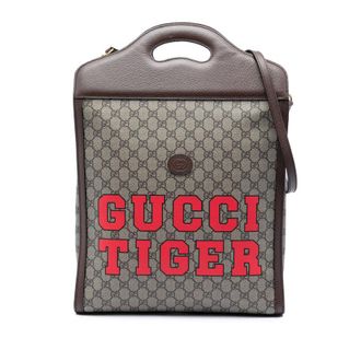 Gucci Pre-owned Gucci GG Supreme Web Tiger Satchel Ladies ECBONP5HUTFD76HC