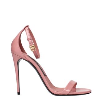 Dolce & Gabbana Dolce&Gabbana Damens Rosa Ledersandalen