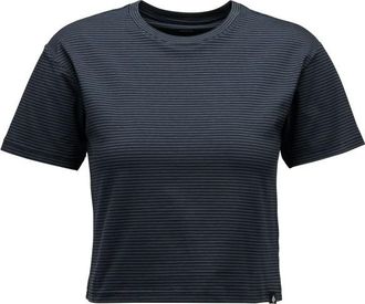 Black Diamond BD Stripe Crop S/S Tee T-Shirt f&uuml;r Damen | blau