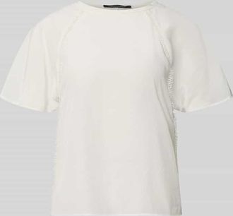 Luisa Cerano Luisa Cerano Relaxed Fit Bluse mit Zierbesatz in Offwhite, Gr&ouml;&szlig;e 34