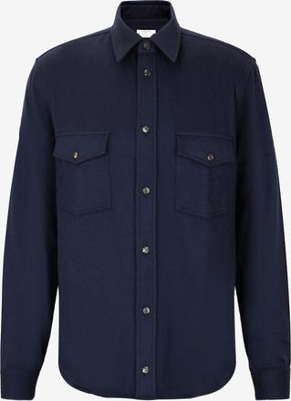 Jacob Cohen Flanellhemd mit franz&ouml;sischem Kragen