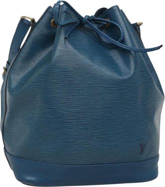 Louis Vuitton Noe Handbag Epi Leather Blue Leather Bag (Pre-Owned)