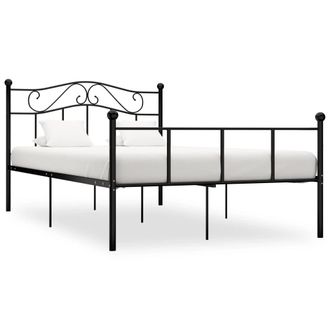 Berkfield Home Bed Frame Black Metal 160x200 cm