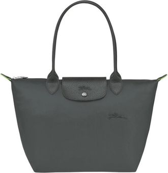 Longchamp Le Pliage Schoudertas - Dames - Shoppers - Grijs - ONE Size - Leer - Tassen