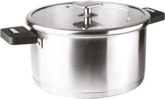 Lacor Juego De 3 Cacerolas De Acero Inoxidable De 16/18/20 Cm + Asa - 56610 - Lacor