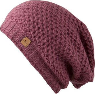 Chillouts Beanie CHILLOUTS Nele Hat, Damen, rosa (rose), Wolle, Waffelmuster, unifarben, M&uuml;tzen Beanie, mit weichem Fleece innen, atmungsaktiv, temperaturreguli