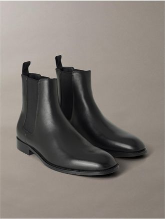 Calvin Klein Mens Mens Volminer Chelsea Boot - Black - 10.5