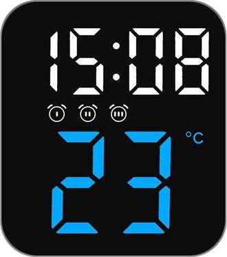 No Brand Reloj Electr&oacute;nico Led Sencillo Con Escena, Pr&aacute;ctico Y Multifuncional Para La Decoraci&oacute;n Del Hogar - Verde
