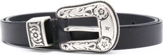 Golden Goose Black Leather Belt