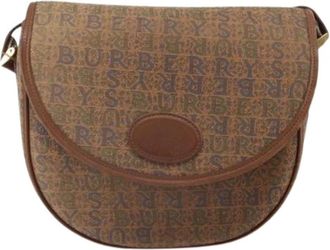 Burberry Pre-owned Cross Body Bags, female, Brown, Size: ONE SIZE Pre-owned Flap shoulder bag