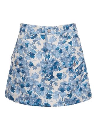 Cara Cara Wayne mini skirt - women - Cotton - 10 - Blue