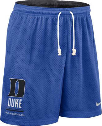 Nike Duke Sideline Reversible Nike Mens Dri-FIT College Shorts in Blue | 03BF93JDU-RJ3