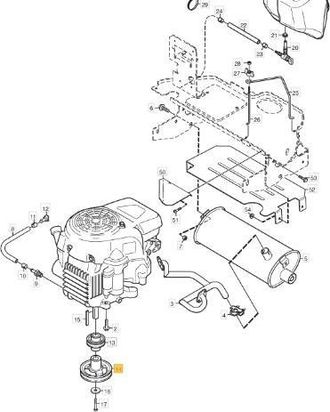 STIGA Sports Polea Motor Stiga Original - 1134-4999-01