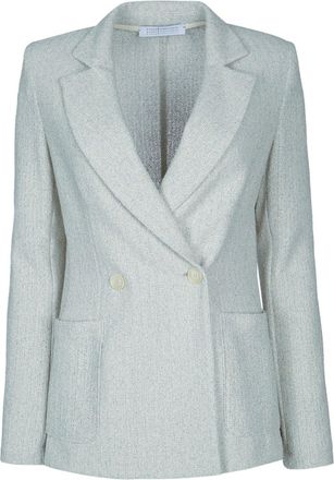 Harris Wharf London Women D.B. Blazer With Shoulder Pads Bicolour Fris