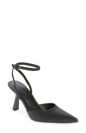 Open Edit Neesha Ankle Strap Pump in Black at Nordstrom Rack, Size 5.5