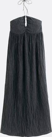 La Redoute Collections Lange strapless jurk, vast te knopen rond de hals