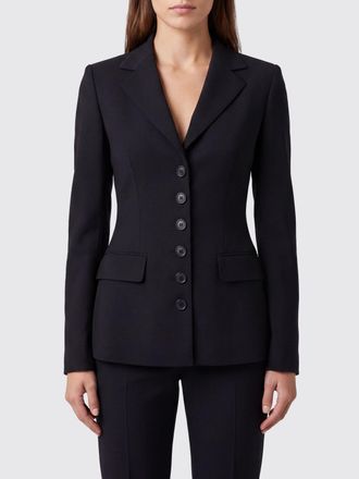 Dolce & Gabbana Blazer corto monopetto in lana vergine con rever a lancia