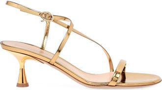 Gianvito Rossi Ascent Sandal 55 in Gold Calf Leather at Nordstrom, Size 40.5
