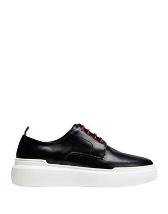 8 by YOOX POLISHED LEATHER LOW-TOP SNEAKER