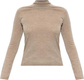 Max Mara Gatto Kasjmier Coltrui - Dames - Cashmere truien - Beige - M - Kasjmier - Truien & Vesten