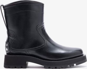 Ganni Black Boots in Low Oleatex