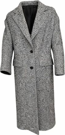 Tagliatore Carine Coat - Dames - Mantel - Grijs - S - Leer - Jassen