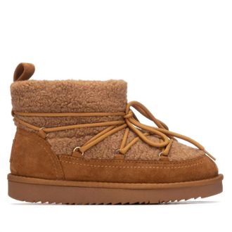 Xti Womens Comfort Ankle Suede Boots In Camel