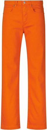 Massimo Alba Katoenen Regular Fit Broek - Heren - Regular Fit Jeans - Oranje - W33 - Katoen - Jeans