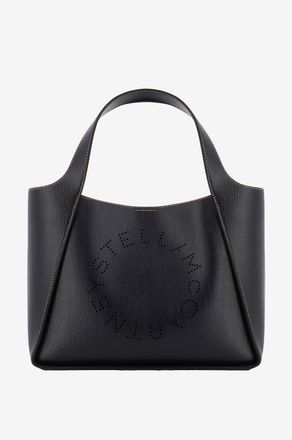 Stella McCartney Umh&auml;ngetasche aus genarbtem Kunstleder Stella Logo