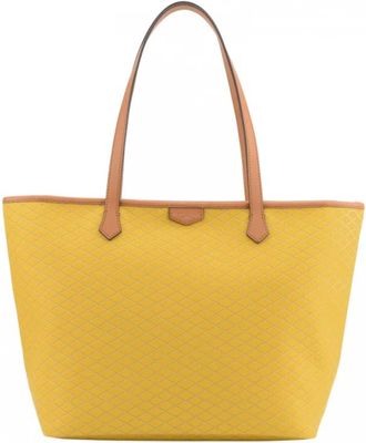 Pourchet Tassen, Dames, Geel, ONE Size, Leer, Waves Cabas MM