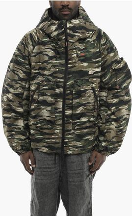 Diesel Nylon Camouflage Jacket AMWT-BERNARD with Hood size L