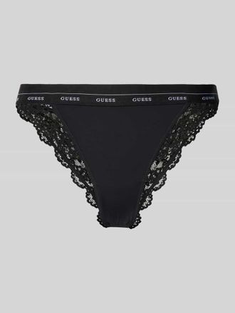 Guess Slip mit Spitzenbesatz Modell JANE in Black, Größe XS