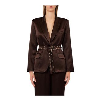 Liu Jo Blazers, female, Brown, Size: M Jacket