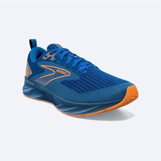 Brooks Mens Levitate 6 Running Shoes In Classic Blue/orange