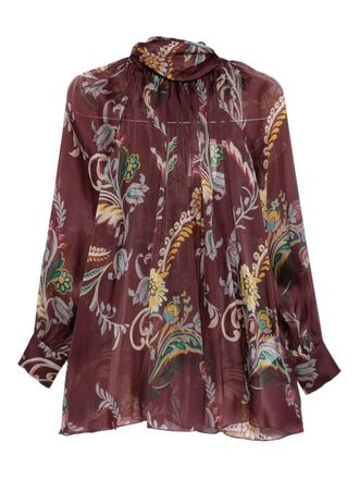 Etro Etro Seidenbluse mit Paisley-Print