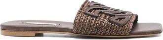 Casadei Sandali slides con applicazione - Marrone