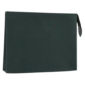 Louis Vuitton Pre-owned Clutches, female, Green, Size: ONE SIZE Pre-owned Vintage Taiga Pouch