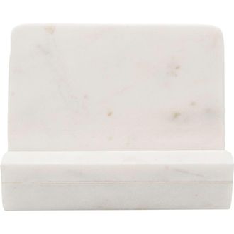 Foreside Home And Garden 7.75 x 8.5 Kendal White Marble Premium Kitchen Cook Book Holder w/ Foam Feet at Nordstrom