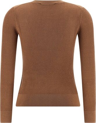 Max Mara Womens Beige Silk Cardigan Clothing