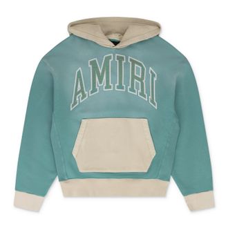 Amiri Sea Blue Vintage Oversized Hoodie