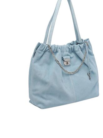 Marc Jacobs Womens Tote Bag Blue Cow Leather - Tote-Bags