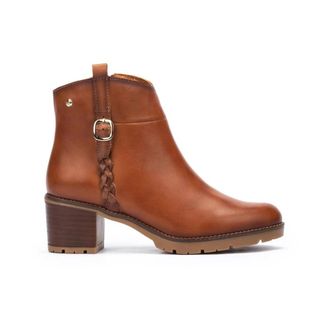 Pikolinos Bruin Brandy Dames Enkellaarzen - Dames - Laarzen met Hak - Bruin - 35 EU - Schoenen