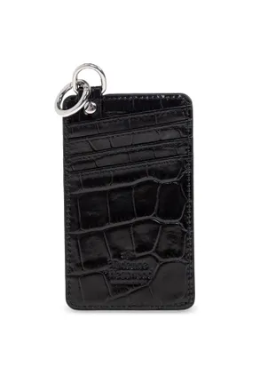 Vivienne Westwood Leather Card Holder, Unisex, Black