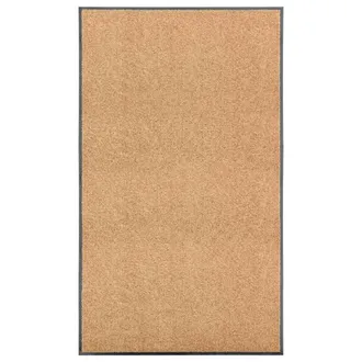 vidaXL Felpudo Lavable Crema 90x150 Cm Vidaxl