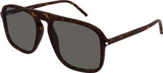 Saint Laurent Grey Square Mens Sunglasses SL 590 002 57