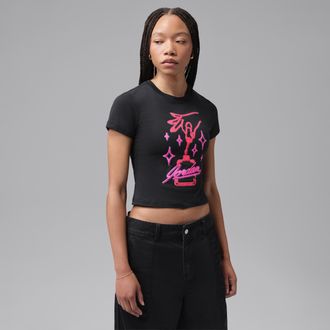 Nike Jordan Womens Jordan Graphic T-Shirt in Black | IV5661-010