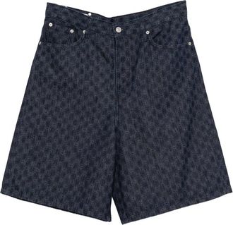 Dries Van Noten Patterned Denim Shorts